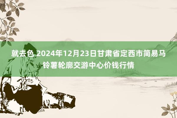 就去色 2024年12月23日甘肃省定西市简易马铃薯轮廓交游中心价钱行情