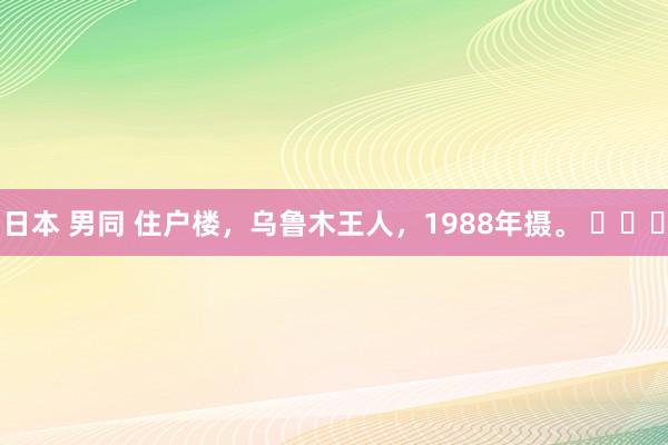日本 男同 住户楼，乌鲁木王人，1988年摄。 ​​​