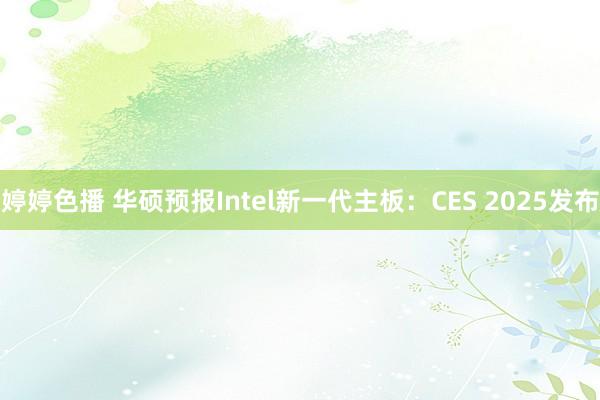 婷婷色播 华硕预报Intel新一代主板：CES 2025发布