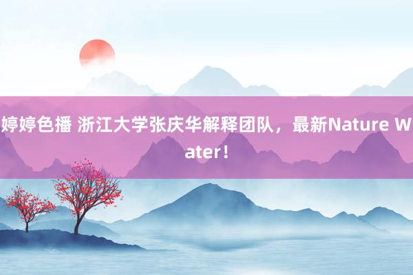 婷婷色播 浙江大学张庆华解释团队，最新Nature Water！