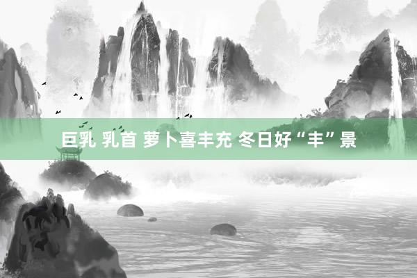 巨乳 乳首 萝卜喜丰充 冬日好“丰”景