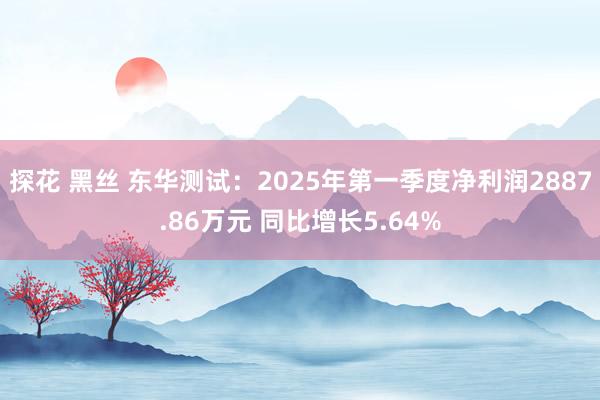 探花 黑丝 东华测试：2025年第一季度净利润2887.86万元 同比增长5.64%