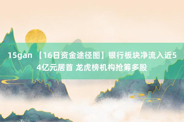 15gan 【16日资金途径图】银行板块净流入近54亿元居首 龙虎榜机构抢筹多股