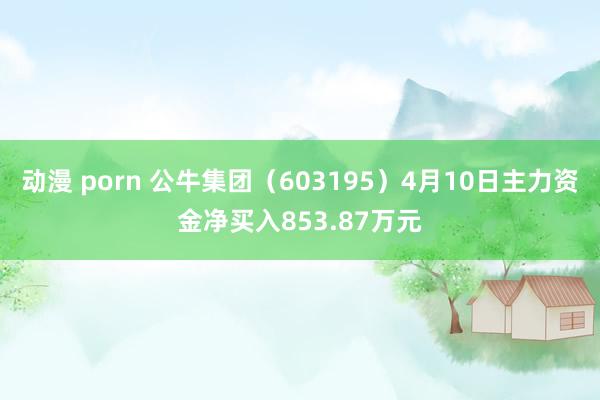 动漫 porn 公牛集团（603195）4月10日主力资金净买入853.87万元