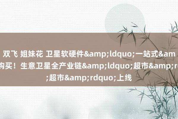 双飞 姐妹花 卫星软硬件&ldquo;一站式&rdquo;购买！生意卫星全产业链&ldquo;超市&rdquo;上线