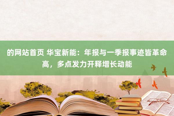 的网站首页 华宝新能：年报与一季报事迹皆革命高，多点发力开释增长动能