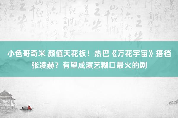 小色哥奇米 颜值天花板！热巴《万花宇宙》搭档张凌赫？有望成演艺糊口最火的剧